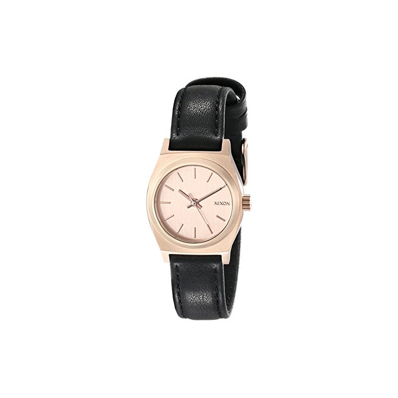 Nixon Women's A5091932 Small Time Teller Leather Watch