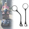 Electric Scooter Rear View Mirrors - 360° Rotating Wide-angle Rearview