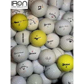 Iron Lake Balls Ltd Mixed Golf Balls Callaway Srixon Slazenger Pinnacle Budget Premium, Golf Gift For Men, B Grade Golf Balls (USED not new) - 12,24,36,48,72,100 Pack Balls (12 Balls)