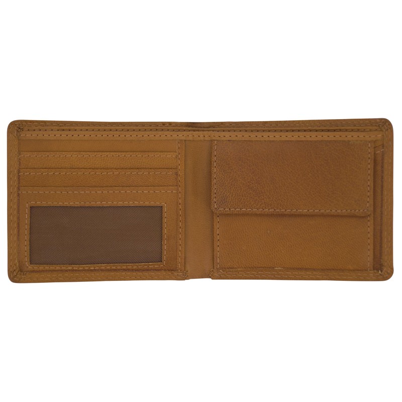 GERMANUS Max Leather Wallet, Light brown, Classic