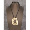 Jeniiahua Vintage Pendant Necklace Women Black Gold Gothic Boho Necklace