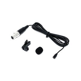 J&P Lavalier Mic with 4-pin XLR Plug for Shure Belt Packs
