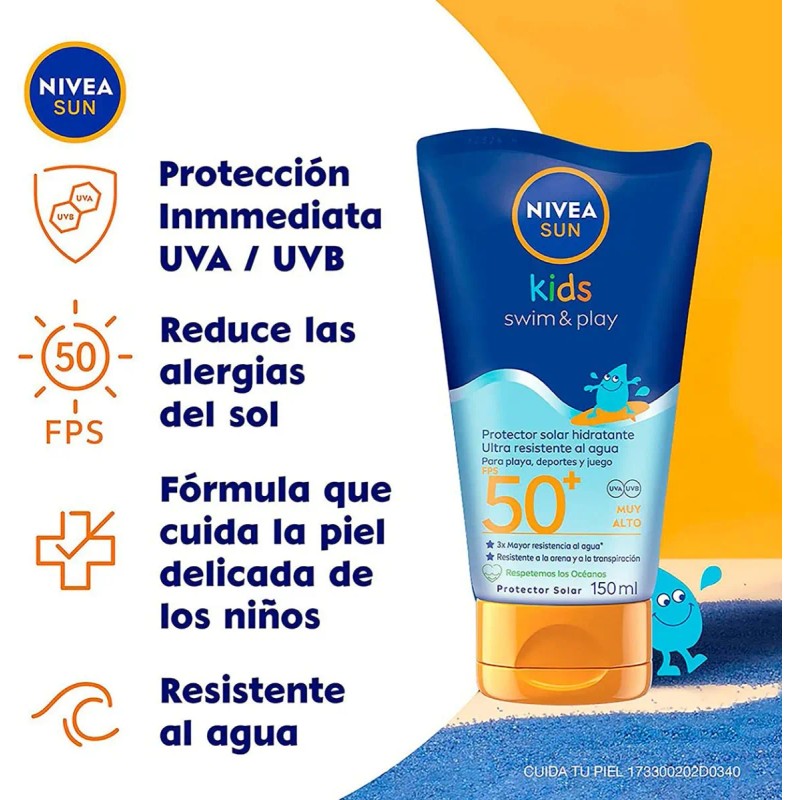 Protector Solar Corporal Nivea Sun Kids Protect Care Fps 150ml