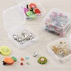 Mr. Pen- Small Plastic Containers, Clear, 12 pcs, Small Bead
