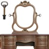 Chinflly 4 PCS Swivel Mirror Screws,Antique Brass Adjustable Mirrors Mounting