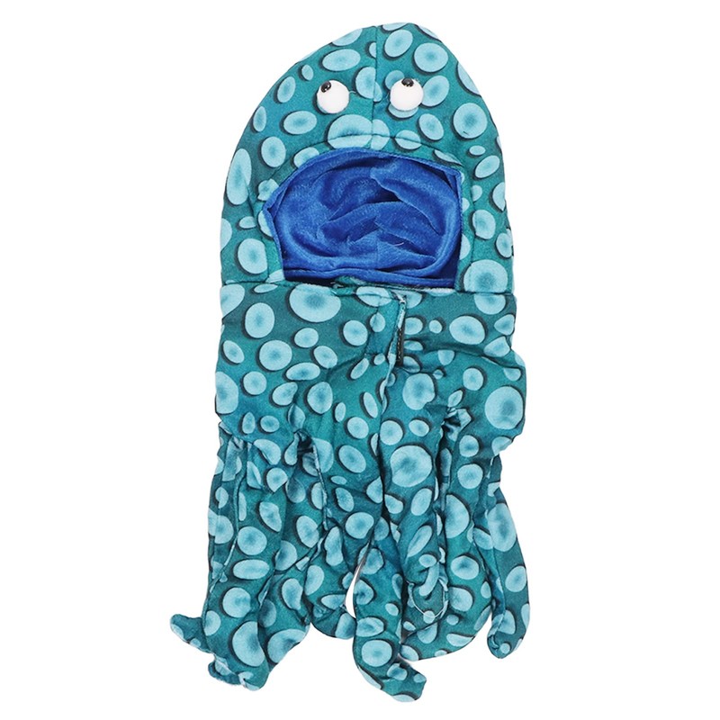 Disfraz de pulpo para gato, ropa de pulpo lavable, Halloween