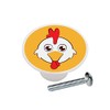 Chicken Face - Chickens Roosters Chicks Farm Coop Round Designs