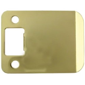 Stone Harbor Hardware 50125-3 Extended Lip Strike Plate with 2.5" Lip, Brass