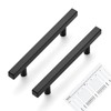 Ravinte 30 Pack Matte Black Cabinet Pulls 4 inch Black