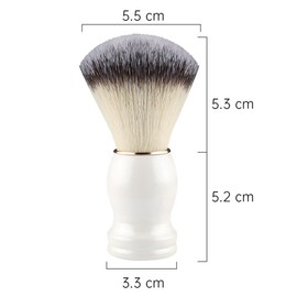 Aiweijia Shaving Brushe Wooden Handle Nylon Hair Shaving Brush Tool Shave Brush for Men Professional Hair Salon Tool Gifts Home Travel