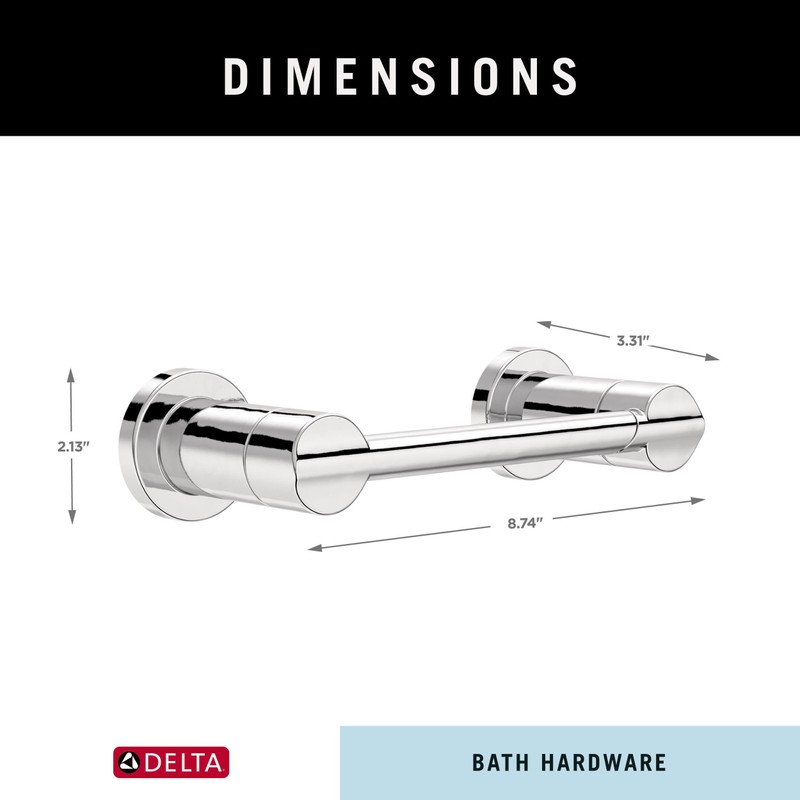 Delta Nicoli (1-Pack) Toilet Paper Holder Polished Chrome Tissue Roll