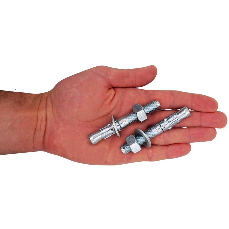 SKIR'CO (Pack of 8) Galvanised Wedge Anchors M12 x 80