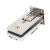 90 Degree Bathroom Door Clip Stainless Steel DoubleSided Shower Glass