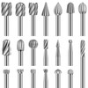 Engraving Router Bit Carving Bits, 20 PCS HSS Rotary Tool