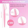 100 Pcs Eyebrow Razor and Face Razor for Women and