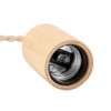 E27 Vintage Country Style Black Simple Wood Pendant Ceiling Lamp