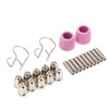 Plasma Cutting Torch Consumables Kit Electrode Contact Tip Ceramics Nozzle