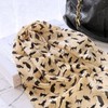 allydrew Lightweight Cat Print Chiffon Long Scarf, Beige