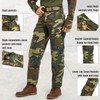 TWCHAS Men’s Tactical Pants, 8 Pockets, Double-Layered Knees, CVC Twill