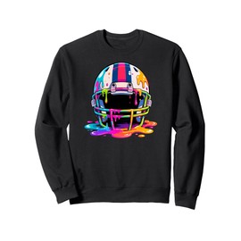 Ice Cream Drip Football Stuff Boys Men Lineman Helmet Drip Sweatshirt