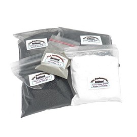 Fundamental Rockhound Products: Premium 4 Step Rock Tumbling GRIT KIT grit Pack for Tumble polishing Rocks Enough to Polish up to 10 pounds of Rock! Refill