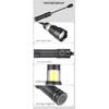 LED Rechargeable Work Light, 1000 lumens with Gooseneck, Flashlight with