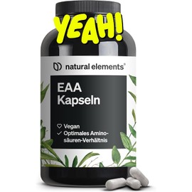 Capsules - 8 Essential Amino Acids - Vegan, No Unnecessary Additives - Produced in Germany & Laboratory Tested