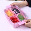 KEYVOZ Snackle Box Container with Lid- Travel Charcuterie Box with