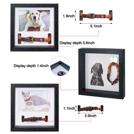 KCRasan Pet Picture Frame Memorial - Dog Memorial Sentiment Frame for Loss of Dog Gifts - Pet Collar Frame Remembrance Sympathy Cat Tribute Keepsake