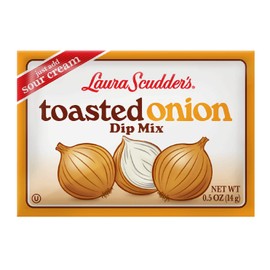 Laura Scudder's Toasted Onion Fun Dip Mix Seasoning Powder Sauce (6 PACK) Great Tasting, Fat-Free Creamy Best Party Snack Dips, Perfect for Tortilla, Veggie Chips, Bagel Pork Rinds and more