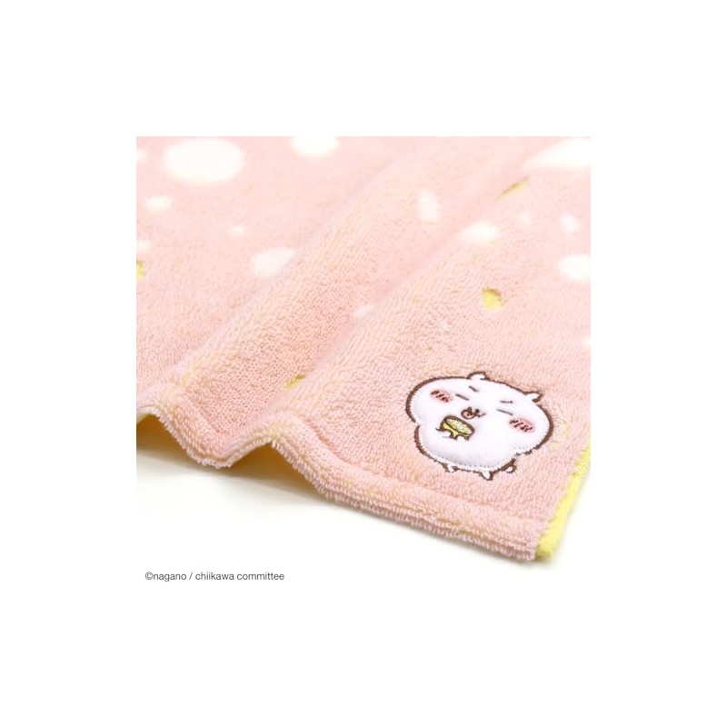 Chiikawa 41-1260080 Supa Towel Handkerchief, Pink, Approx. 9.8 x 9.8