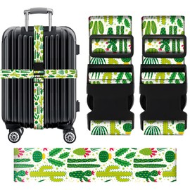 Luggage Straps, 2 Pcs Luggage Straps for Suitcases Strap Suitcase Belts, Baggage Identifiers Suit Case Accessories with Buckle Nylon Adjustable Band Over Handle for Airport(05)