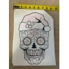 DTF Heat Transfer Ready To Press Christmas Skull 9"x12" Lot