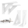 SPOROOT Shelf Bracket White Triangular Support Angle Shelf Bracket 75