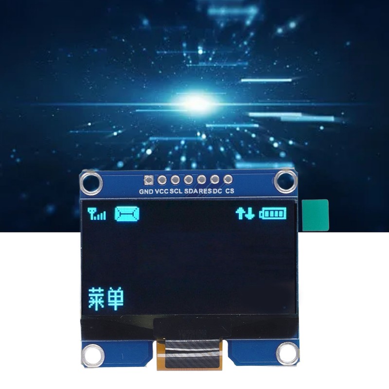 7Pin 1.54in IPS Display Module SPD0301 Drive IC 128X64 SPI
