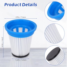 6 Pack 520280 HEPA Replacement Filter Compatible with Kenmore DS1030 DS1020 Cordless Stick Vacuum Cleaner,Reusable & Washable Vacuum Filters Replacement,Compare to Part # 520280