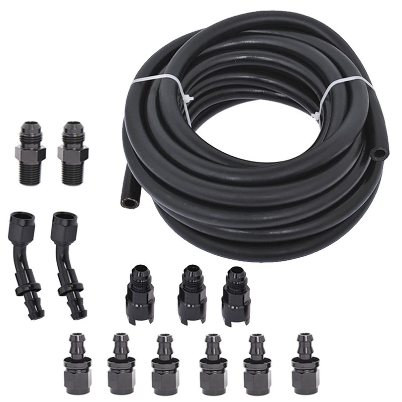 waltyotur 6AN 25 Feet 3/8 Complete LS Fuel Injection Line