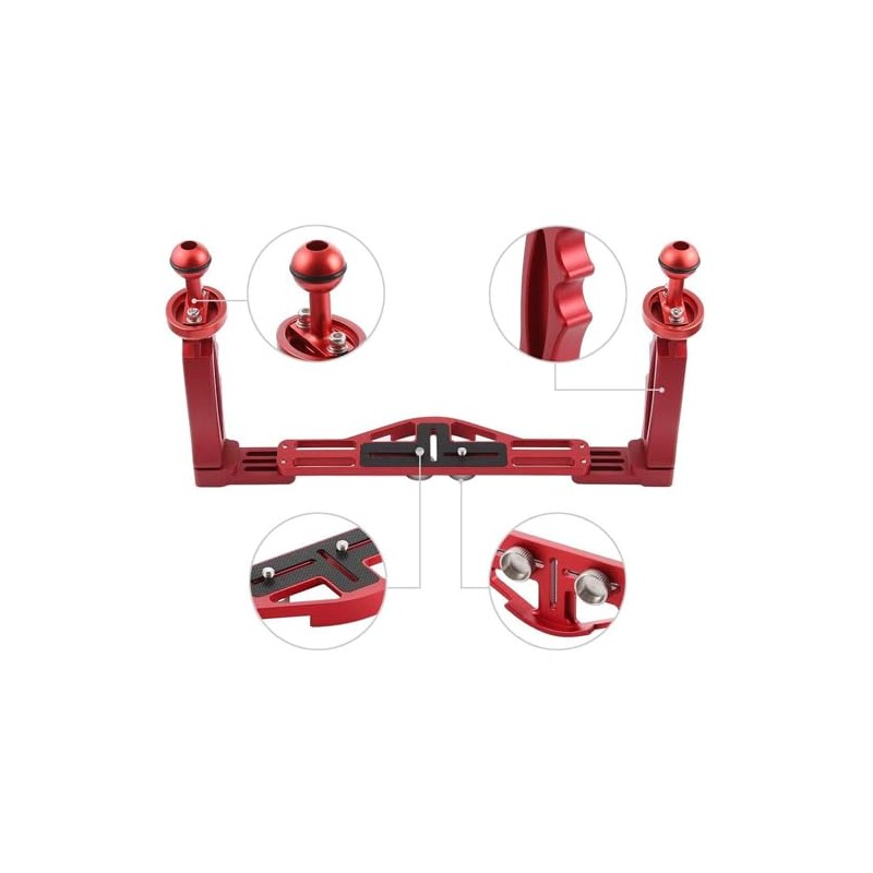Yamart Underwater Camera Housing Securing Arm System Grip Base Set