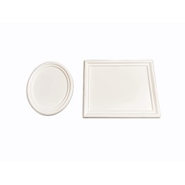 Proops Dolls House Picture Frame, Pack of 2 (Oval & Rectangular), 1/12th Scale. White (A1007A) Free UK Postage