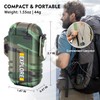LcFun Waterproof Electric Dual Arc Lighter USB Rechargeable Outdoor Windproof