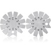 2 Pieces Stainless Steel Bevel Gauge Axe Angle Gauge Round