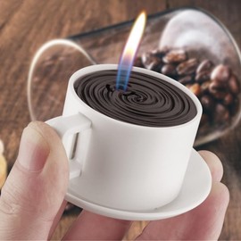 White Windproof Butane Jet Torch Lighter,Funny Cool Lighters,Adjustable Jet Flame Torch,Refillable,Grill BBQ Candle Camping(Without Gas)