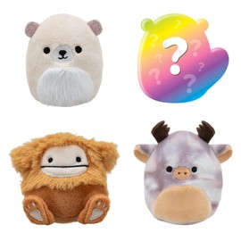 Squishville SQM0326 Mountain World Squad, Super Soft Mini Squishmallows, 5 cm Plush Figures, Pack of 4