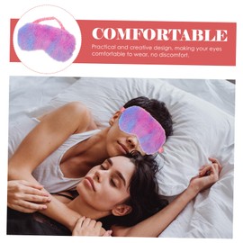 Beavorty 4sets Comfortable Sleep Mask Elastic Band Plush Eye Mask for Women Men Boys and Girls 4pcs*4