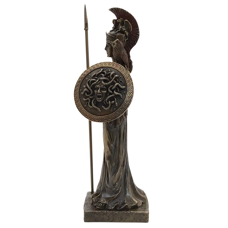 Veronese Design Ancient Greek Goddess Athene/Minerva with Shield (Decorative Bronze