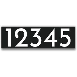 Digital Curb Number (Digital Curb Number (Modern Black)…)