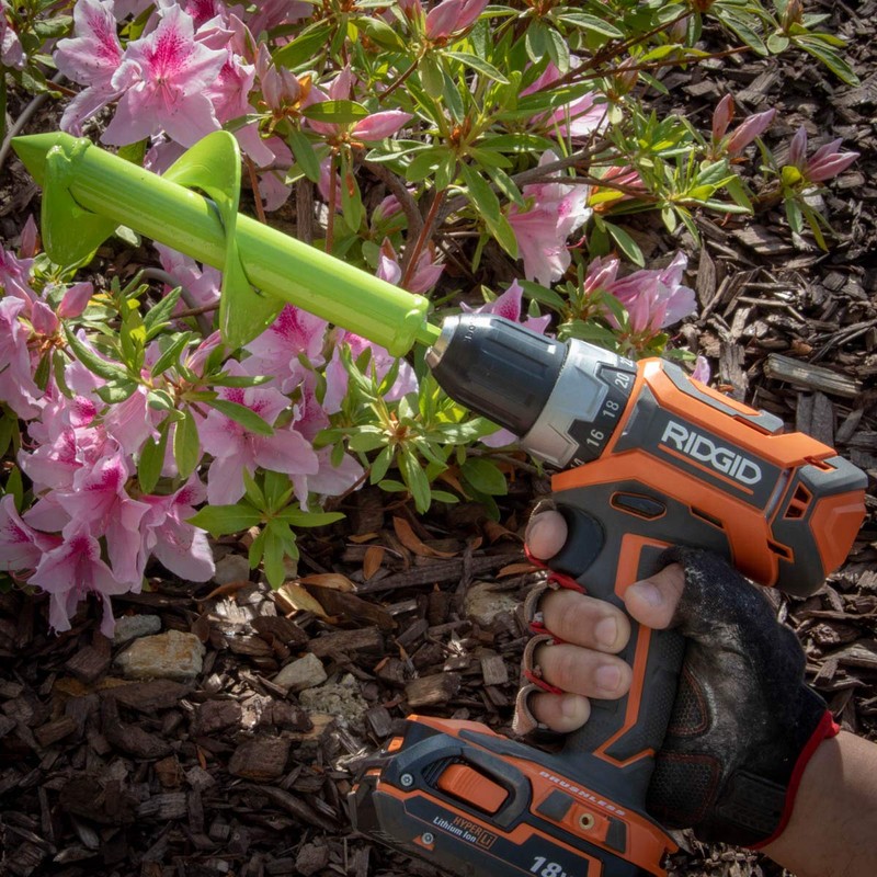 XtremepowerUS Garden Plant Flower Bulb Auger 3.5” x 12” Inch