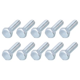 METALLIXITY Hex Bolts (5/16-24x1") 12Pcs, Carbon Steel Zinc Plated Fully Threaded, UNF Fine Thread Hex Head Screw Bolt - for Furniture Repair, Silver