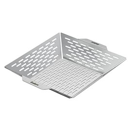 Enders® #8822 Stainless Steel Grill Basket for Small Grilled Food such as Vegetables, Grill Tray, Grill Accessories, W 34.5 x D 30 x H 6 cm