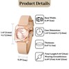 OIDEA Silicone Strap Womens Watch: Fashion Square Analog Quartz Wrist